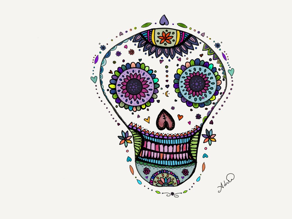 Sugar skull illustration